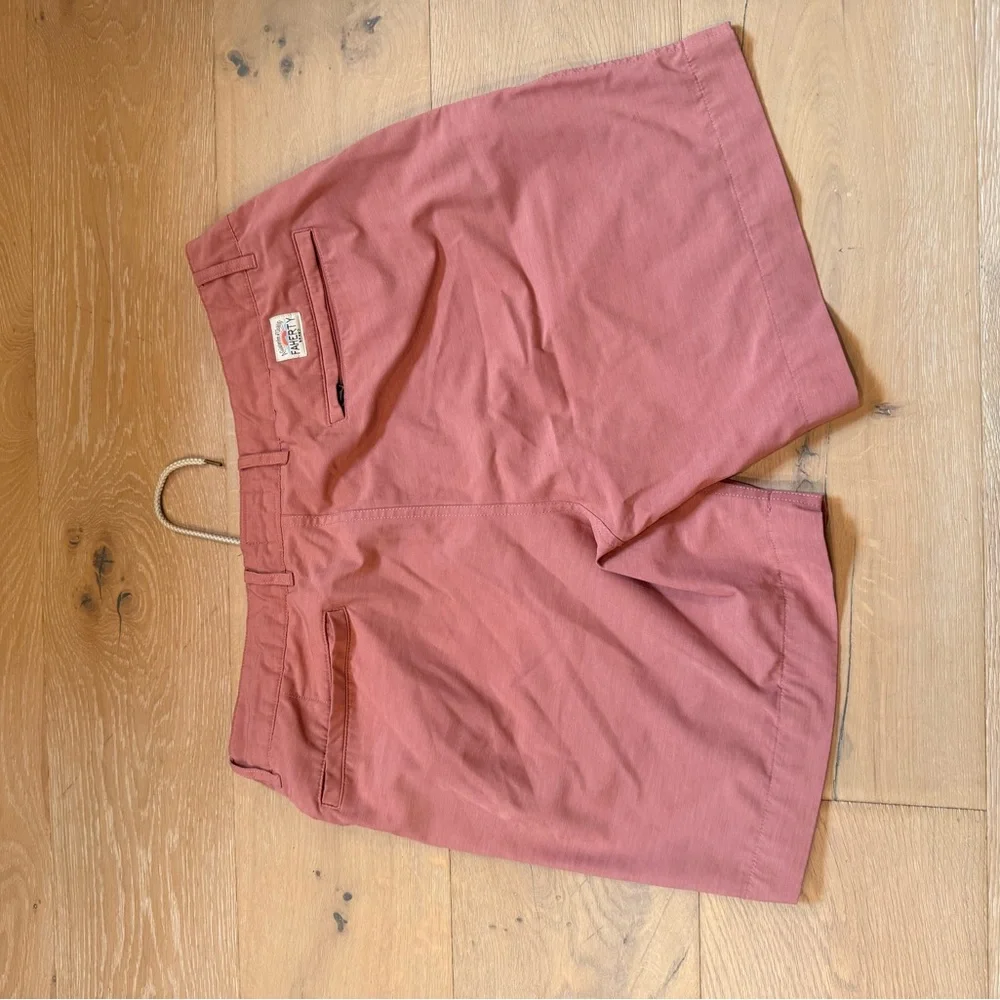 Faherty Men's Dusty Rose Flat-Front Shorts
